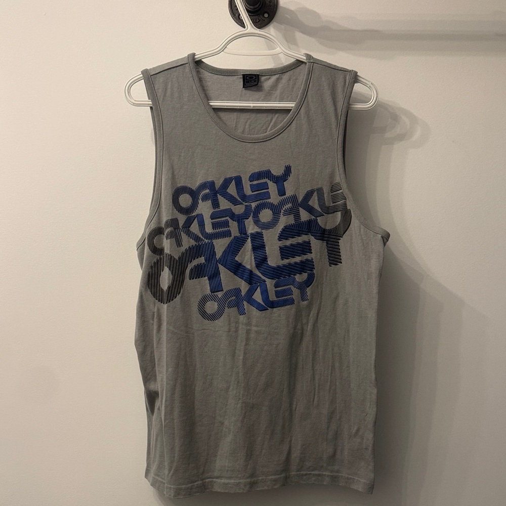 Oakley Blue Graphic Sleeveless Shirt